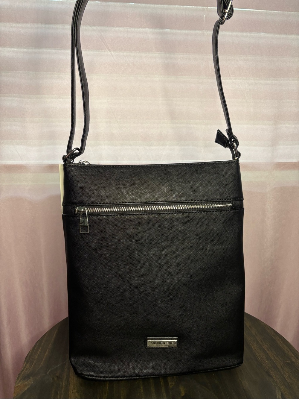 London Fog Black Men's Messenger Crossbody Bag